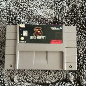 Mortal Kombat 3 SNES Game - Gray